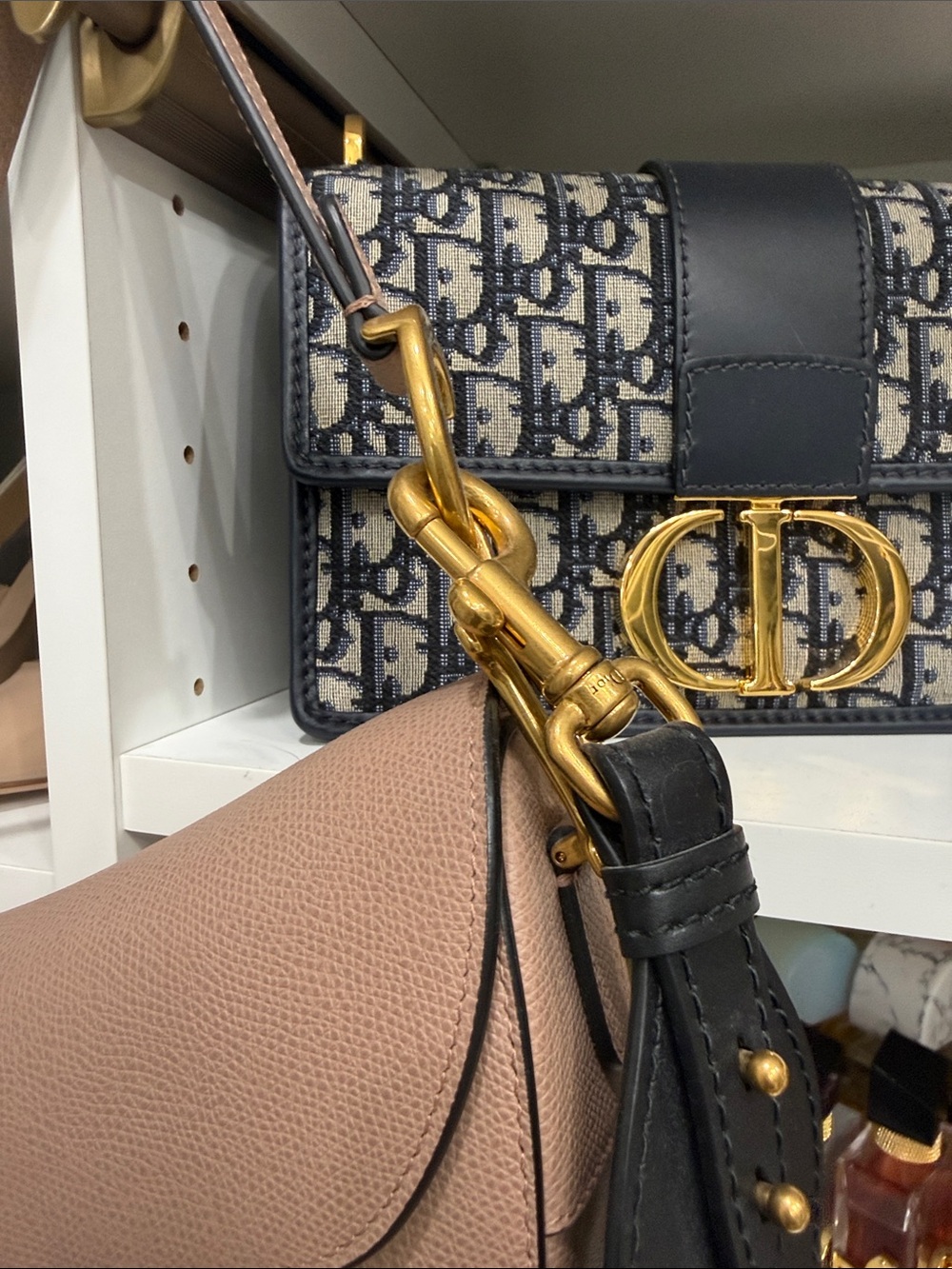 Dior Blush Saddle Bag with Guitar strap - Picture 3 of 9